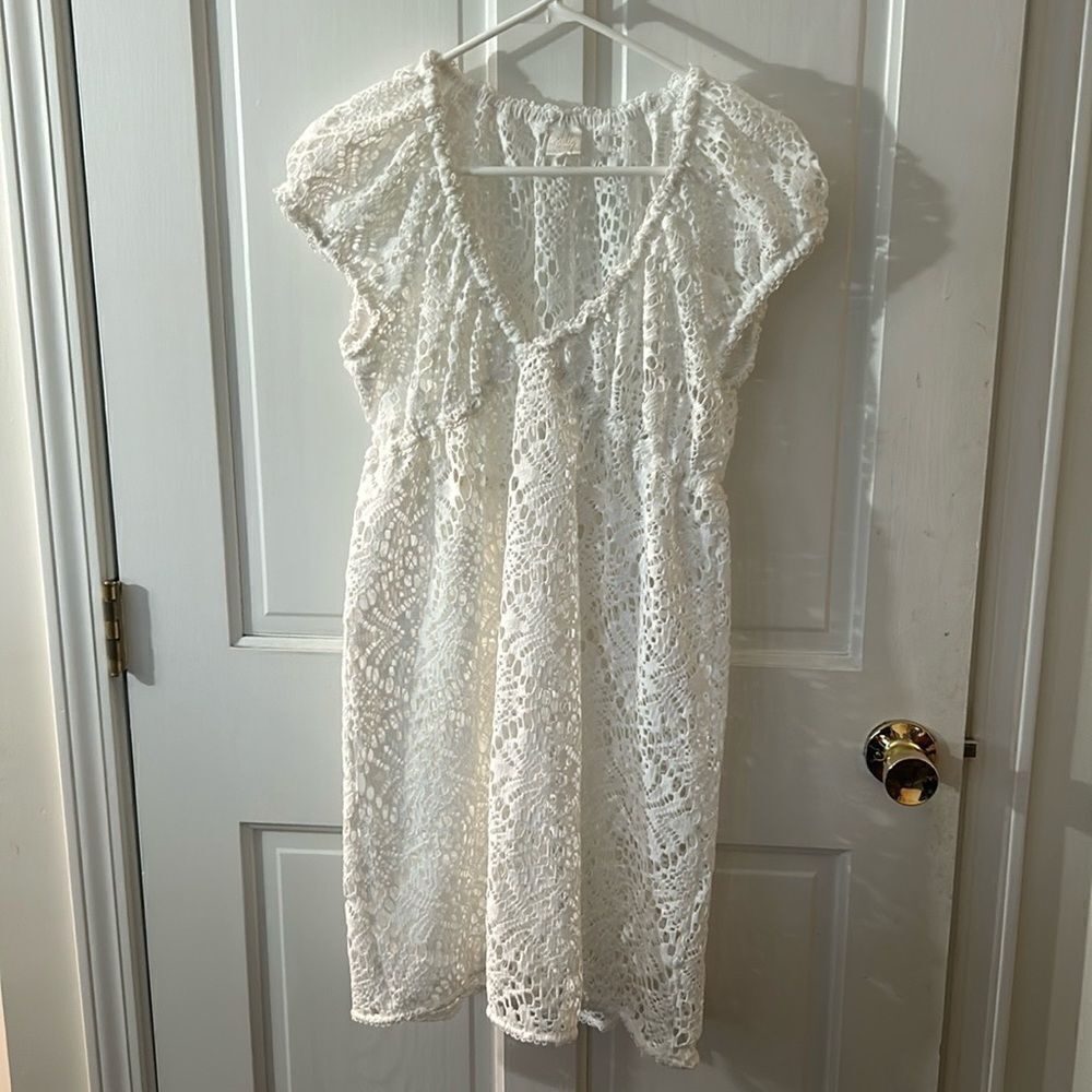 MILLY CABANA EYELET COVER UP